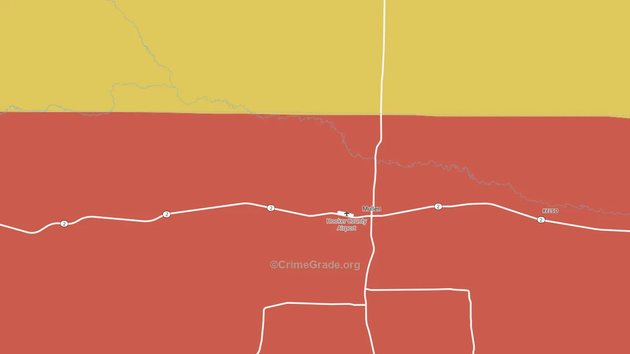 Mullen, NE Map of Arson Rates