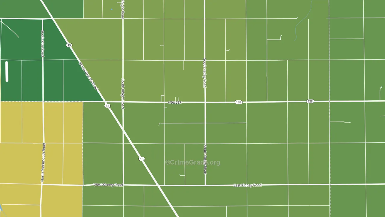 Munger, MI Map of Arson Rates