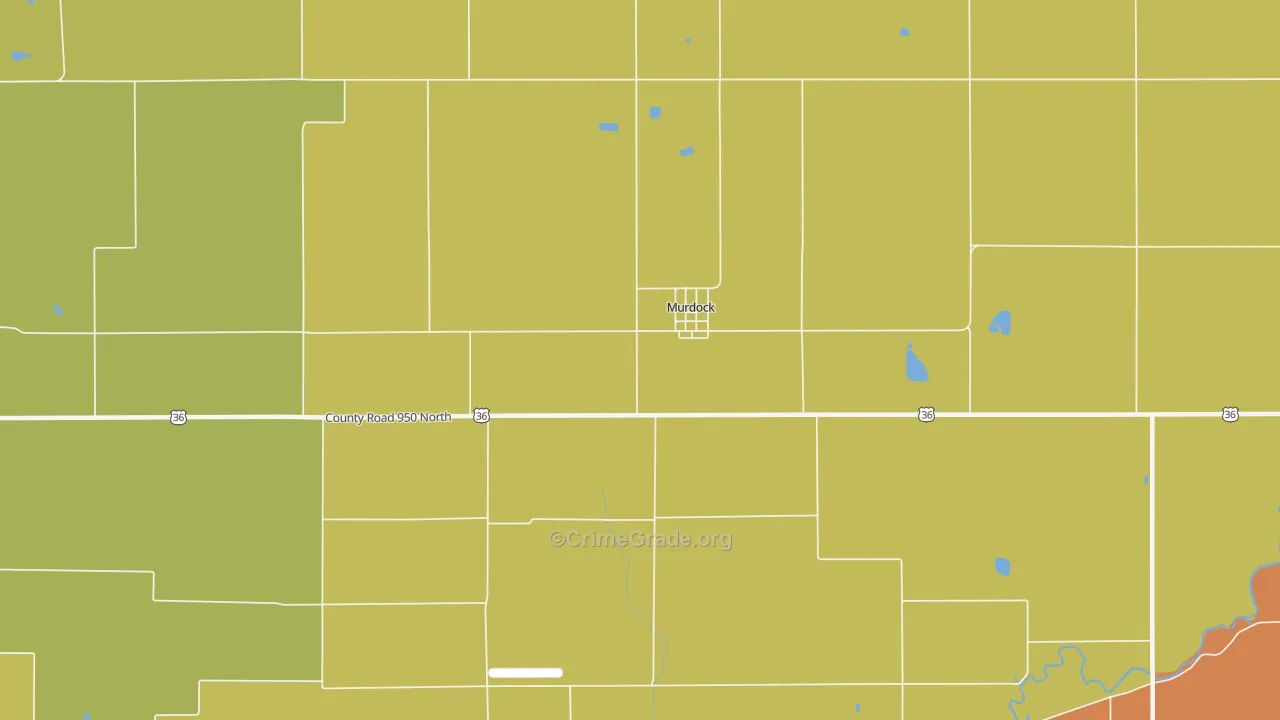 Murdock, IL Map of Arson Rates