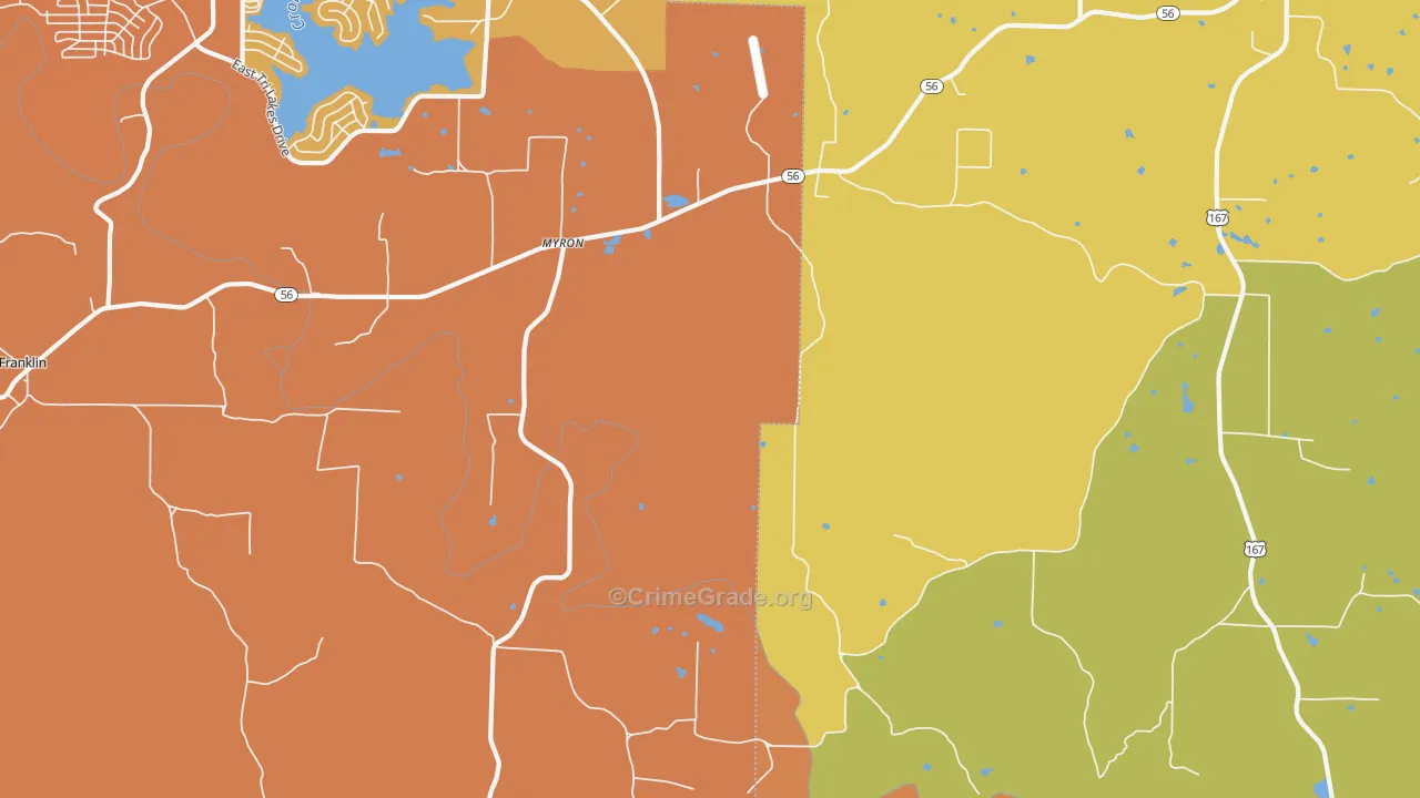 Myron, AR Map of Arson Rates