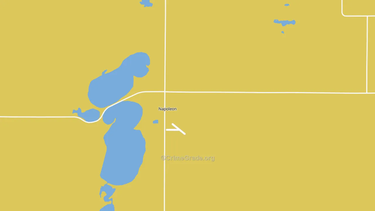 Napoleon, ND Map of Arson Rates