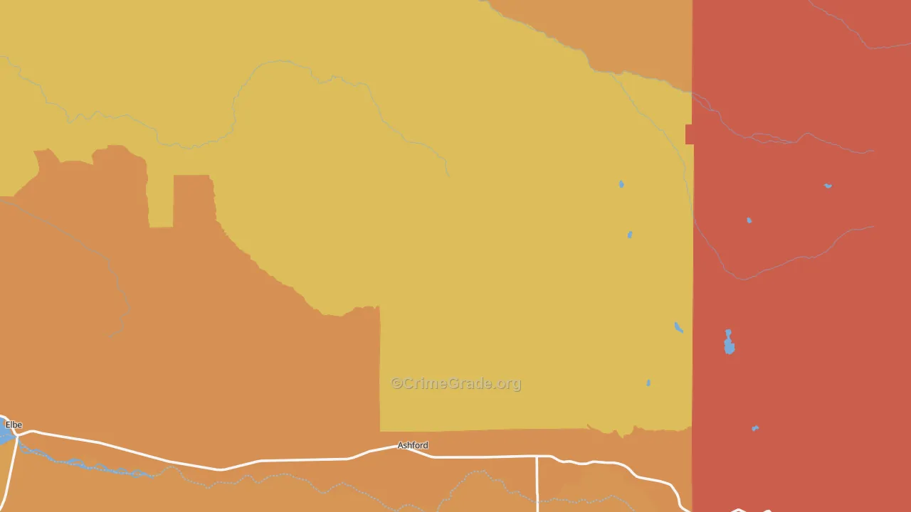 National, WA Map of Arson Rates