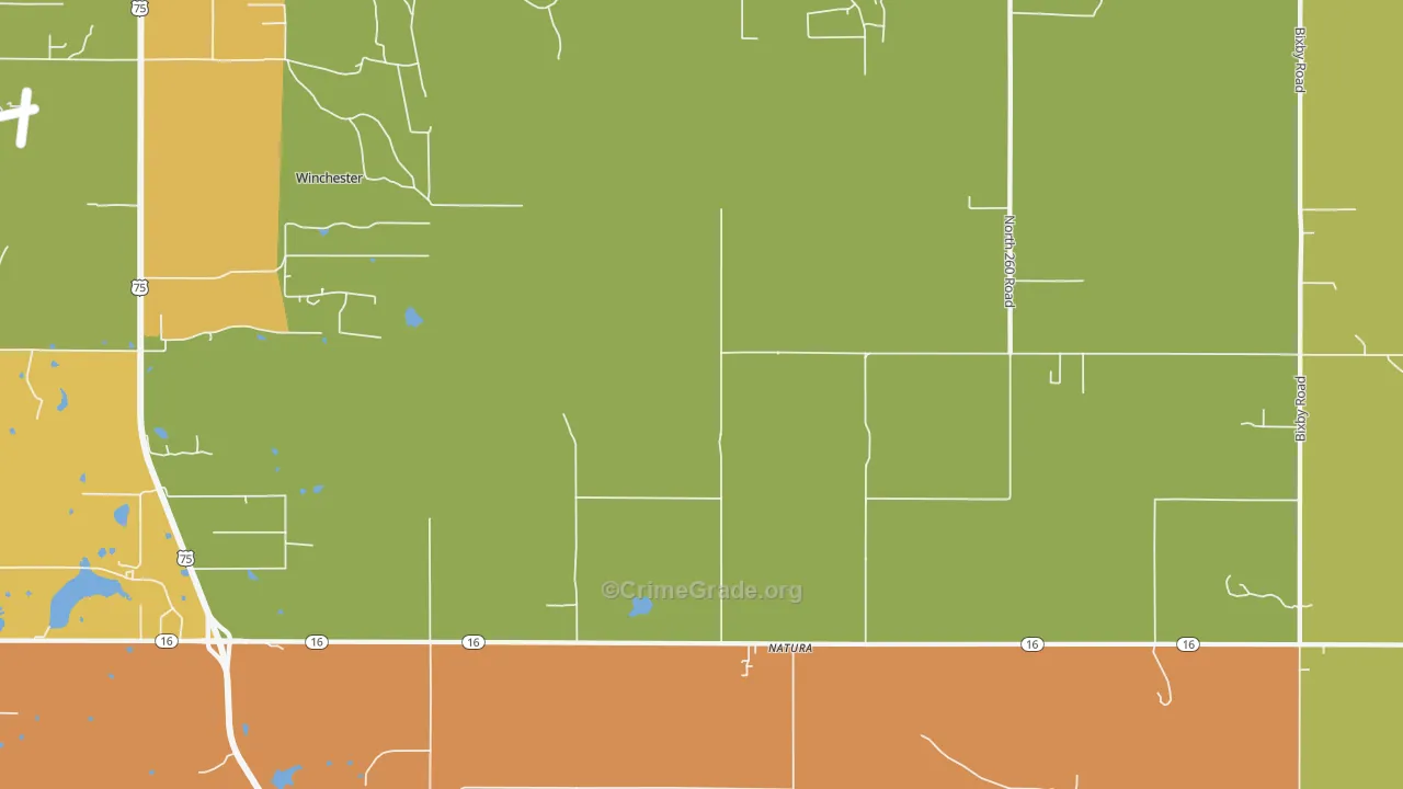 Natura, OK Map of Arson Rates