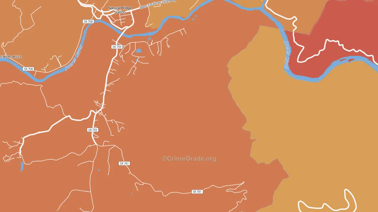 Naturl Br Sta, VA Map of Arson Rates