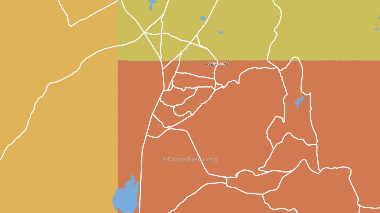 Navajo, NM Map of Arson Rates