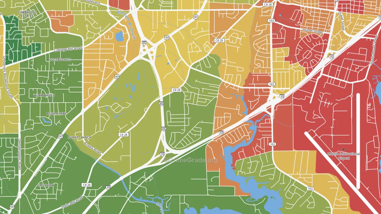 Navco, Mobile, AL Map of Arson Rates