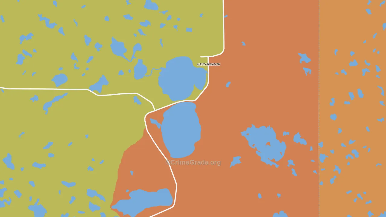 Naytahwaush, MN Map of Arson Rates