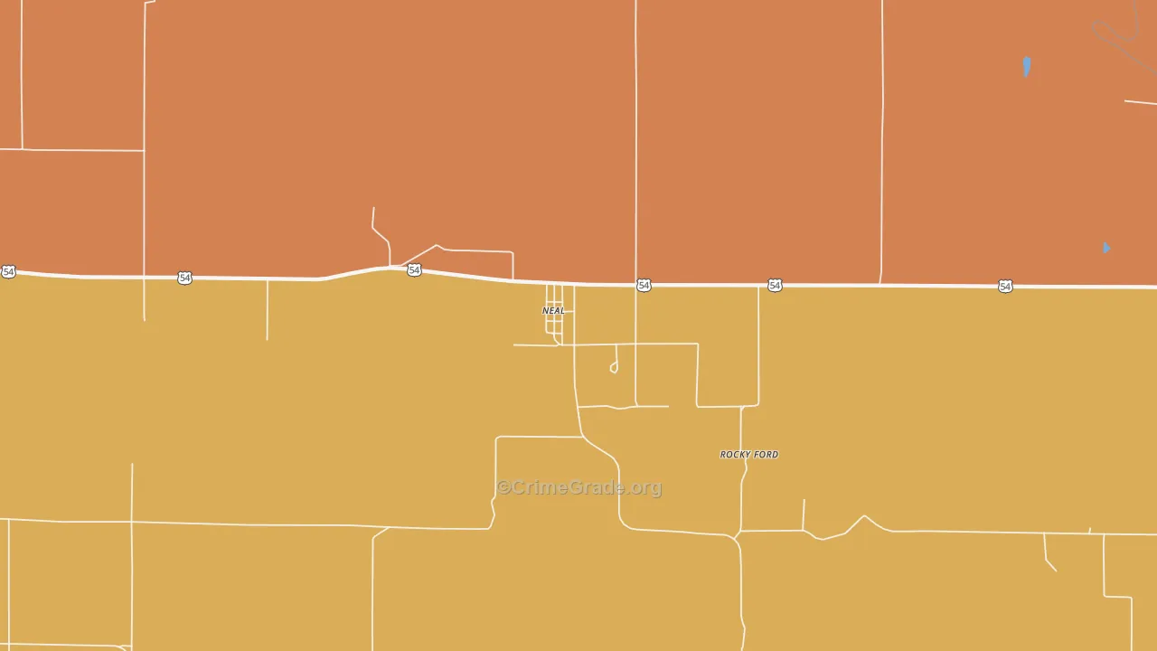 Neal, KS Map of Arson Rates