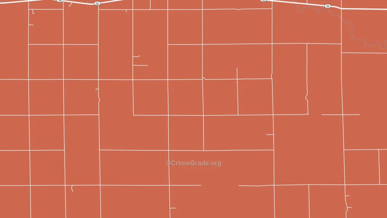 Nekoma, KS Map of Arson Rates