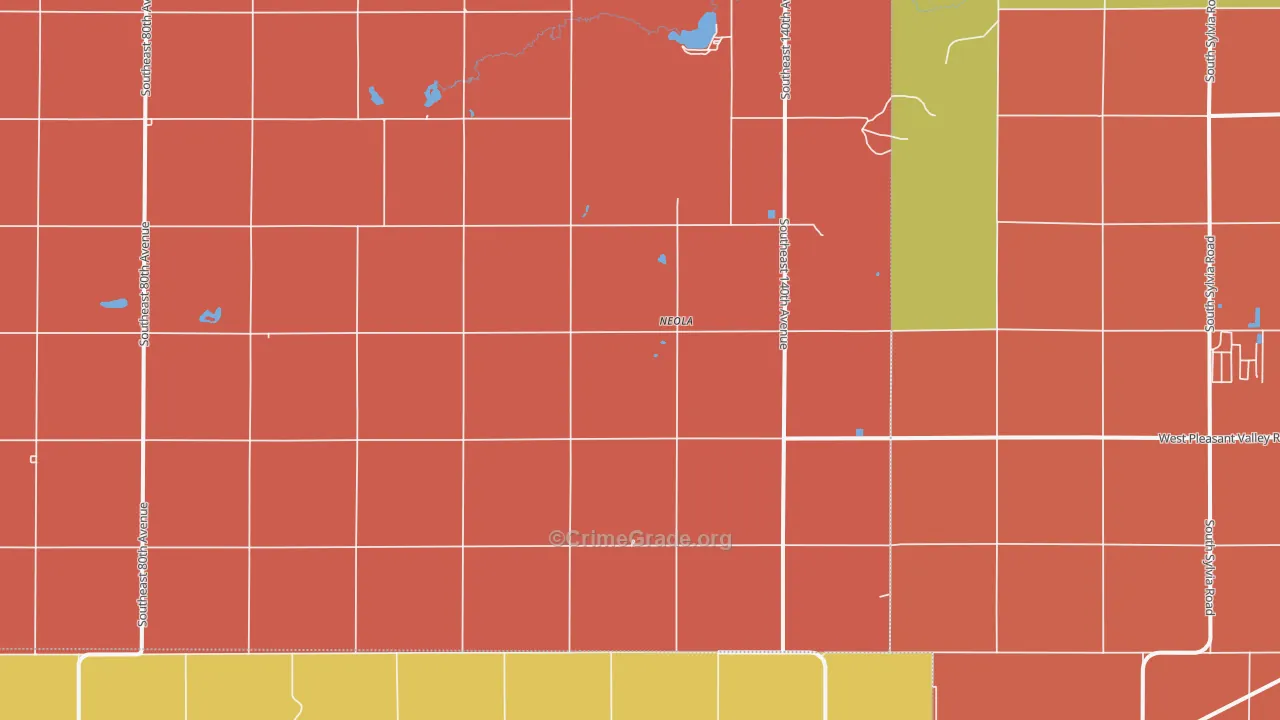 Neola, KS Map of Arson Rates