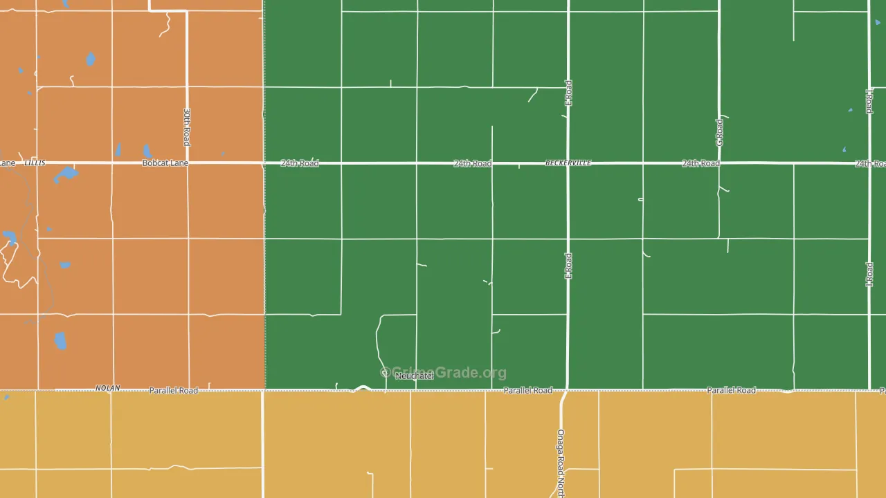 Neuchatel, KS Map of Arson Rates