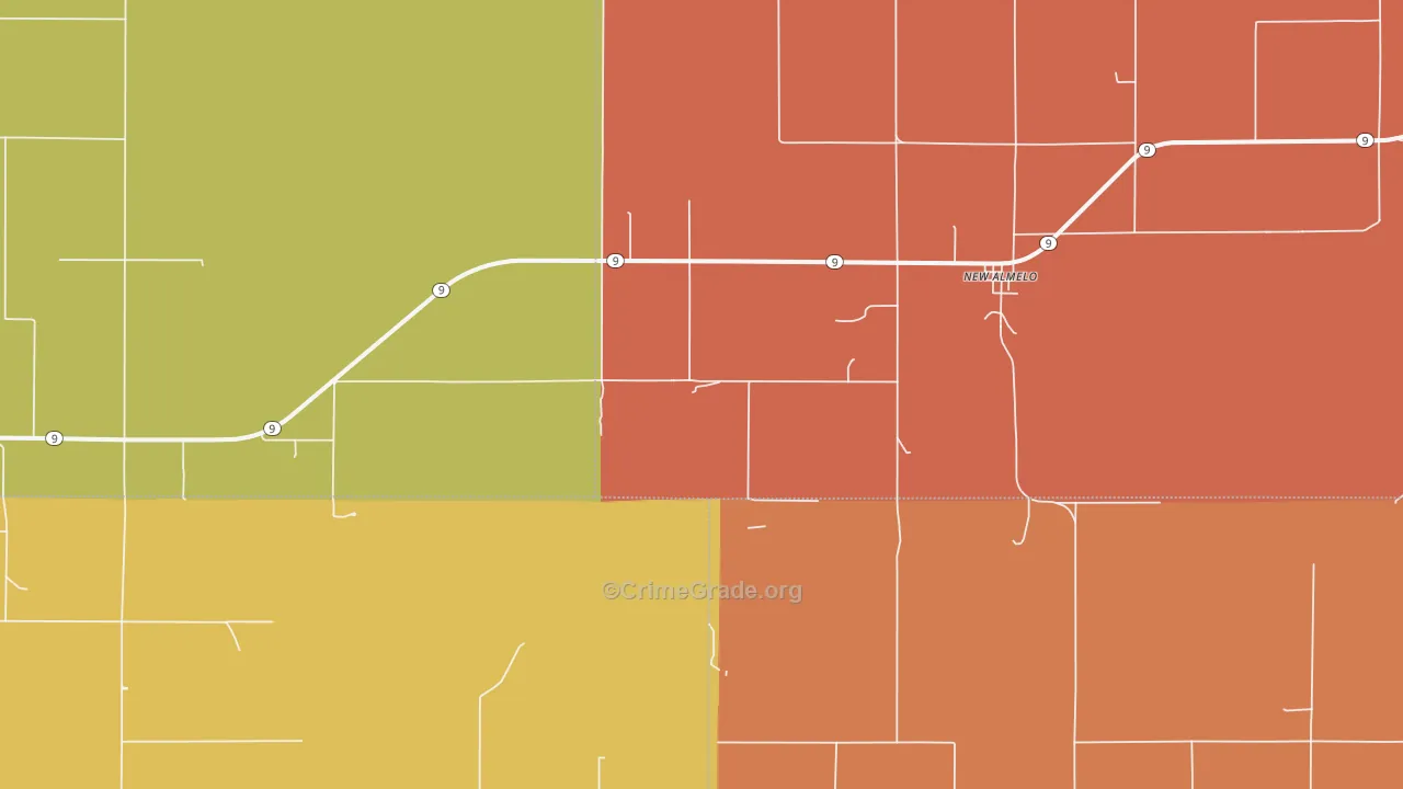 New Almelo, KS Map of Arson Rates