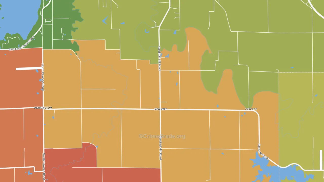 New City, IL Map of Arson Rates