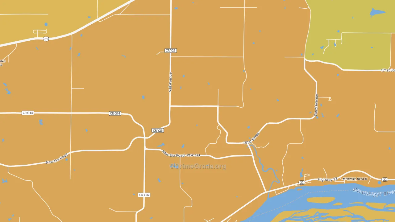New Era, IA Map of Arson Rates