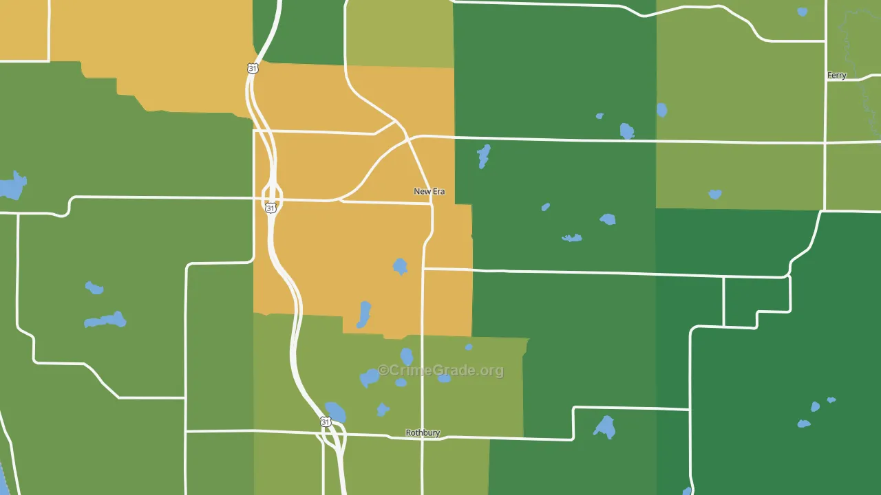 New Era, MI Map of Arson Rates