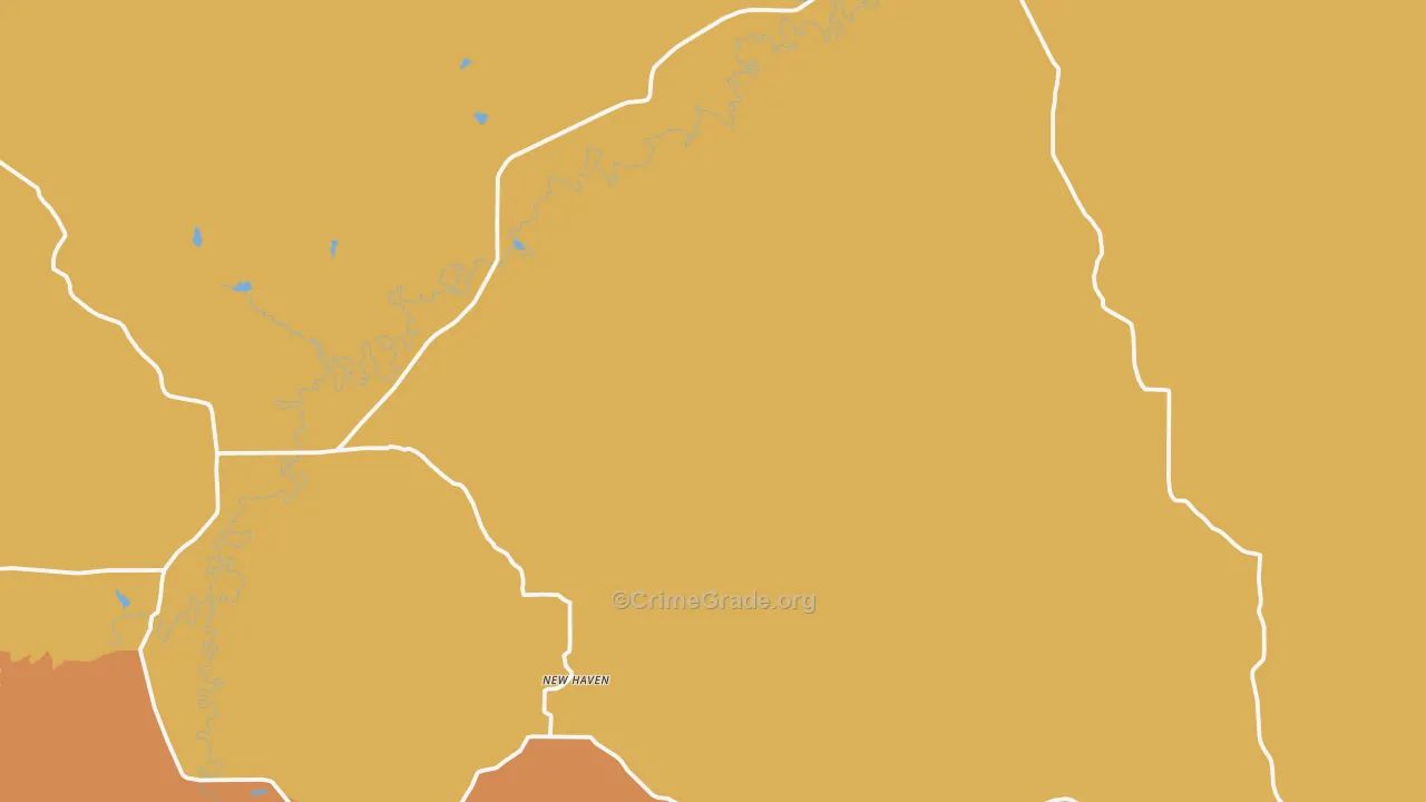 New Haven, WY Map of Arson Rates