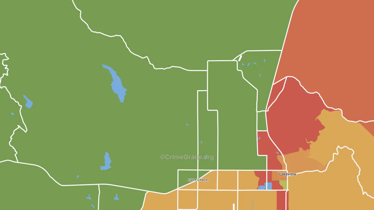 New Idaho, OR Map of Arson Rates