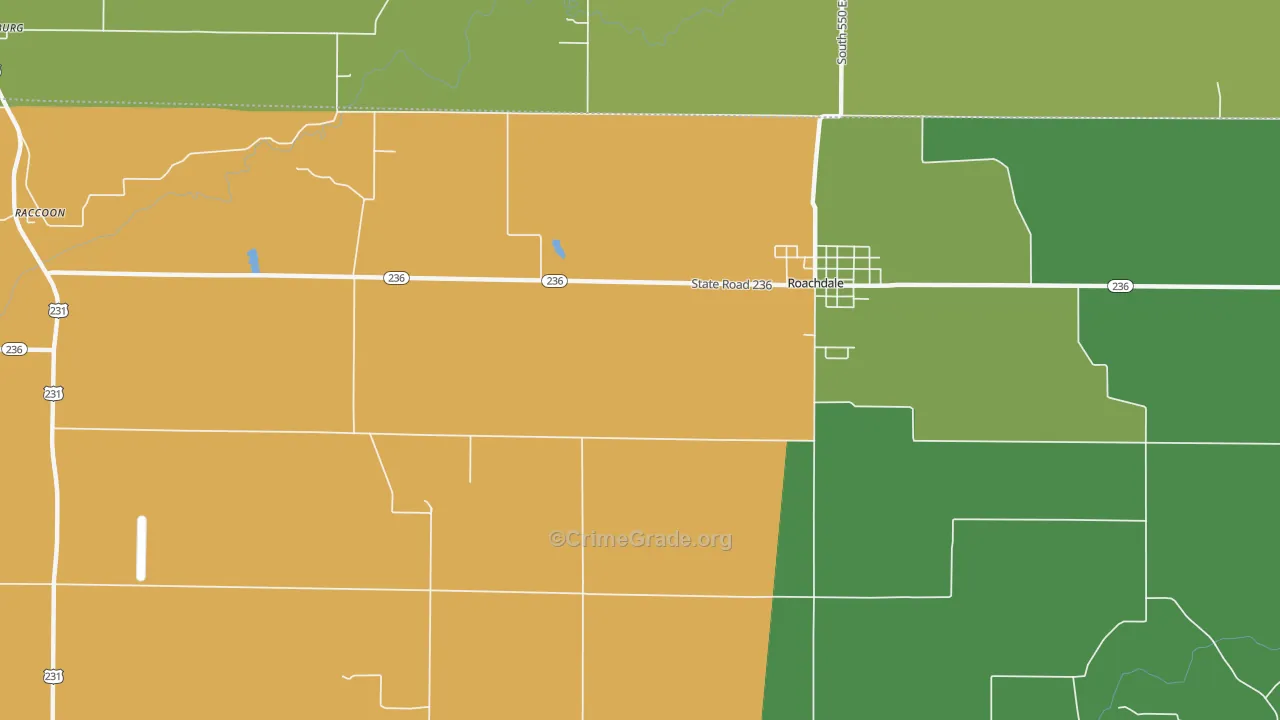 New Maysville, IN Map of Arson Rates