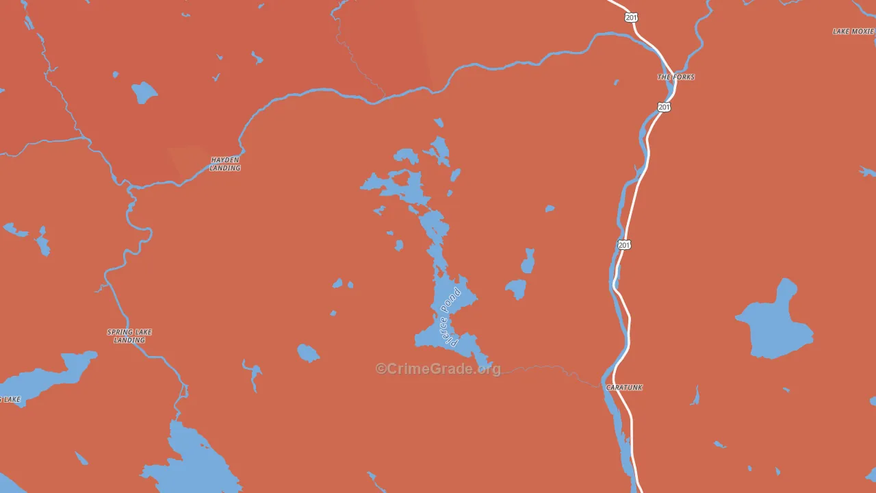 New Portland, ME Map of Arson Rates