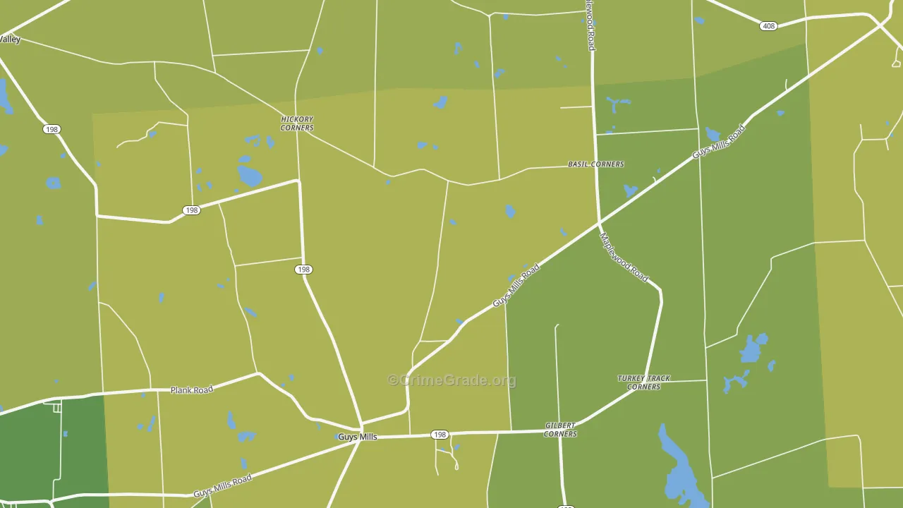 New Richmond, PA Map of Arson Rates