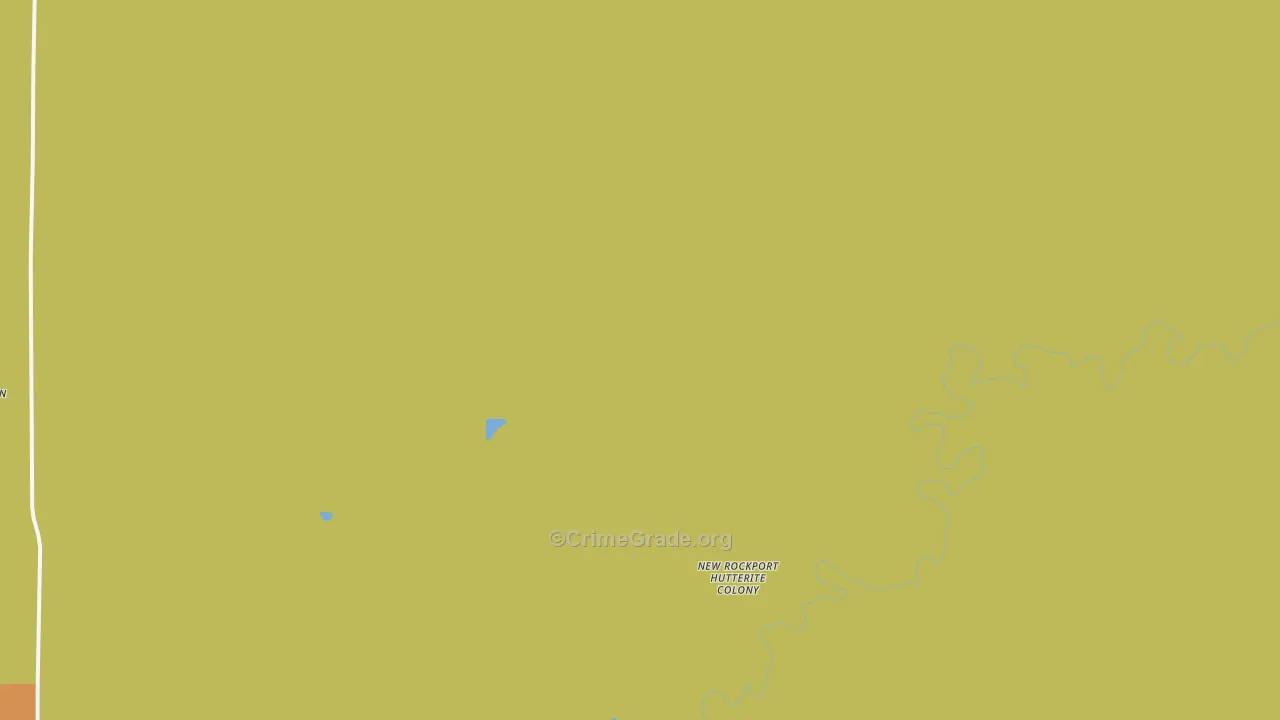 New Rockport Colony, MT Map of Arson Rates