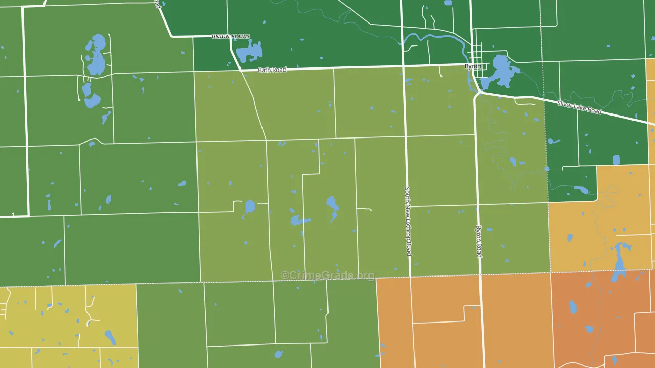 New Salem, MI Map of Arson Rates