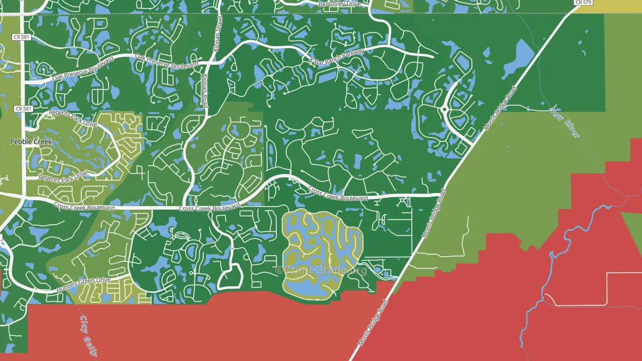 New Tampa, Tampa, FL Map of Arson Rates