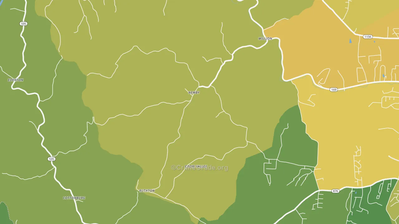 Newby, KY Map of Arson Rates