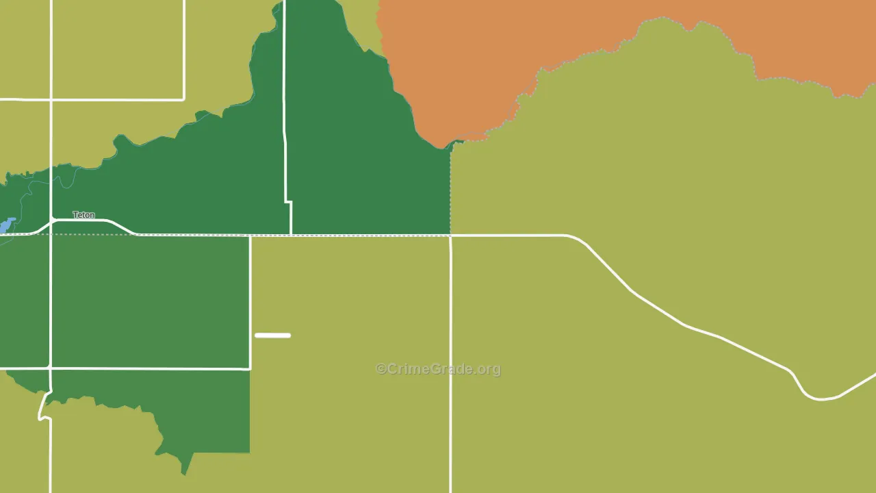 Newdale, ID Map of Arson Rates