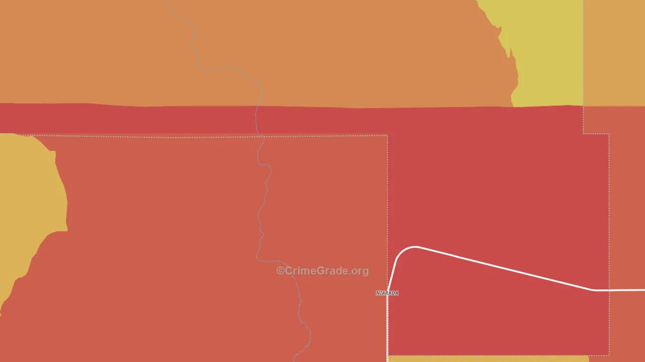 Niarada, MT Map of Arson Rates