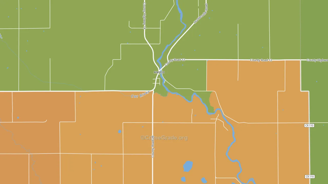 Nimrod, MN Map of Arson Rates