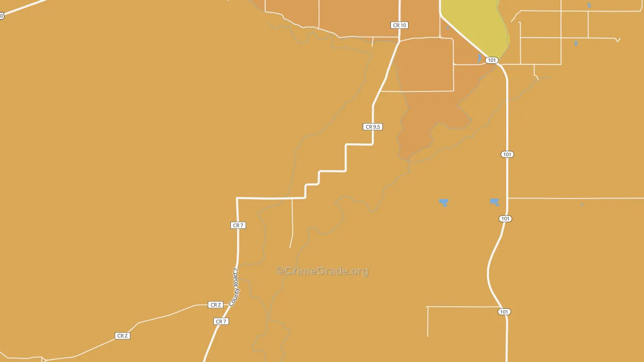 Ninaview, CO Map of Arson Rates