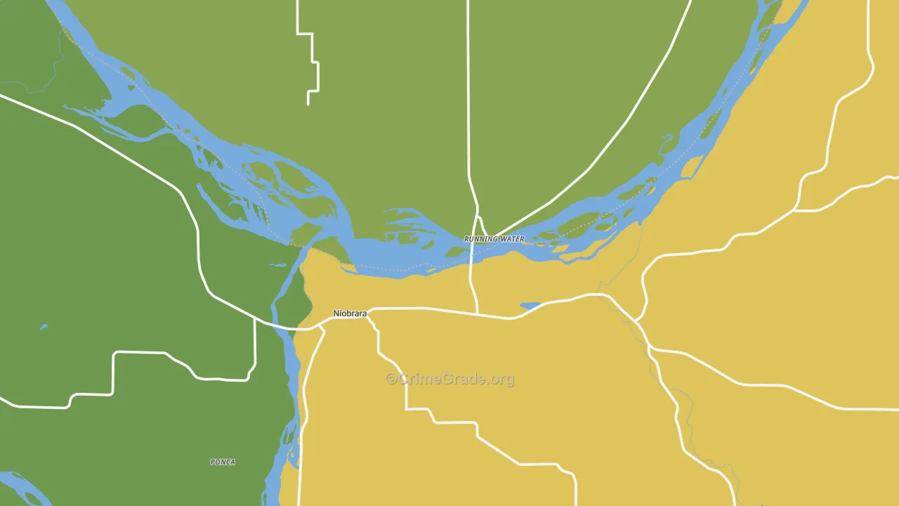 Niobrara, NE Map of Arson Rates