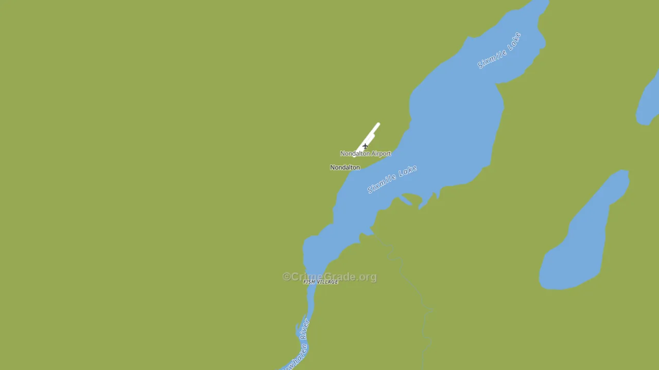 Nondalton, AK Map of Arson Rates