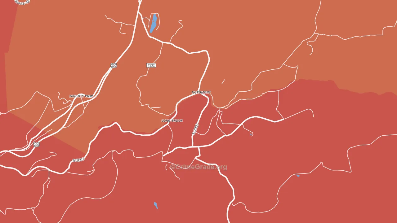 Nordmont, PA Map of Arson Rates