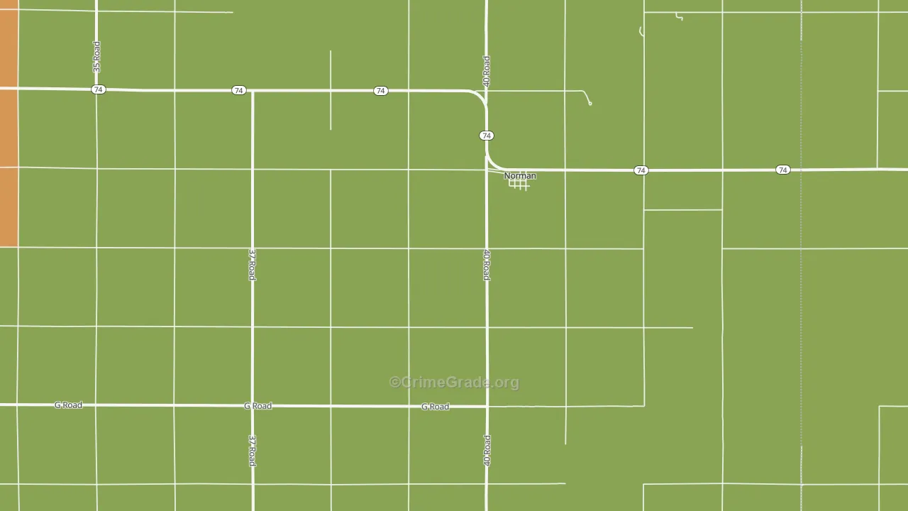 Norman, NE Map of Arson Rates