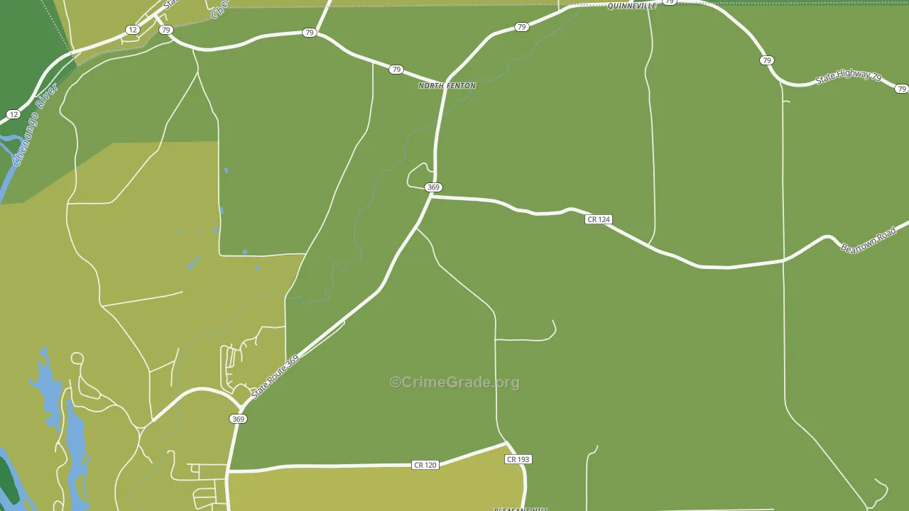 North Fenton, NY Map of Arson Rates