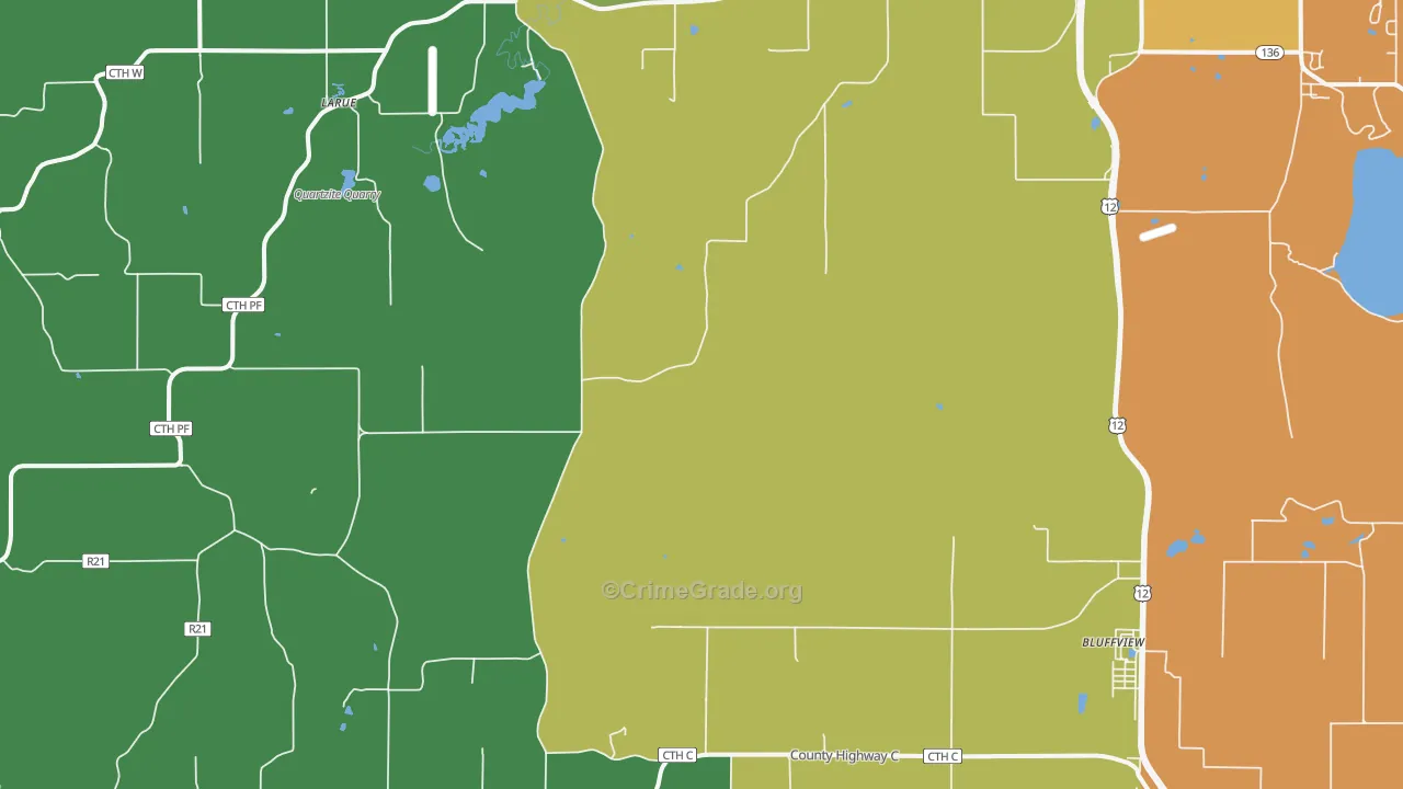 North Freedom, WI Map of Arson Rates