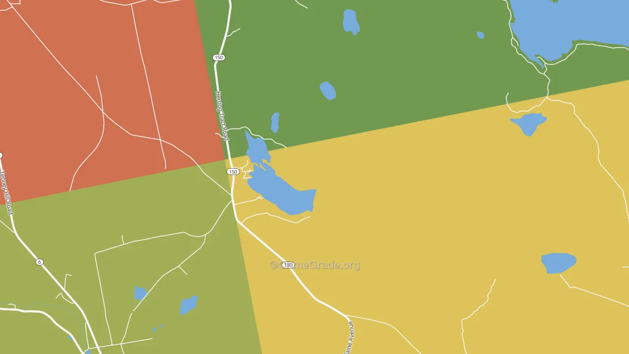 North Guilford, ME Map of Arson Rates