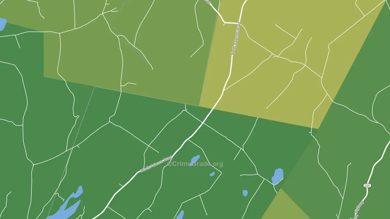 North Palermo, ME Map of Arson Rates