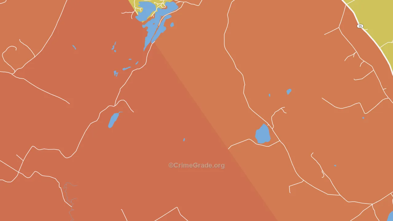 North Waterford, ME Map of Arson Rates