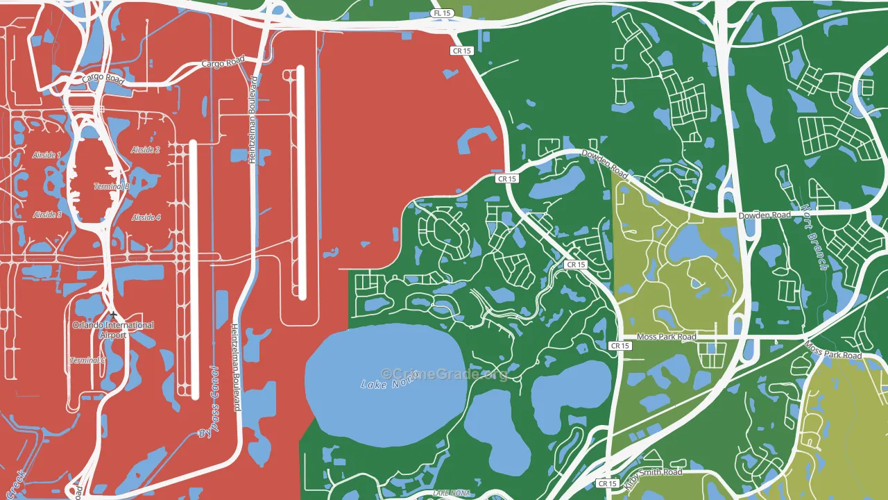 Northlake Park at Lake Nona, Orlando, FL Map of Arson Rates