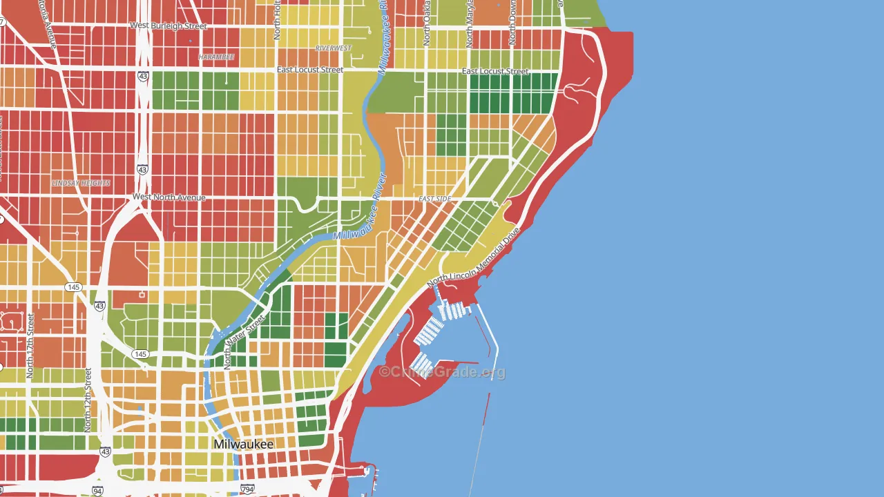 Northpoint, Milwaukee, WI Map of Arson Rates