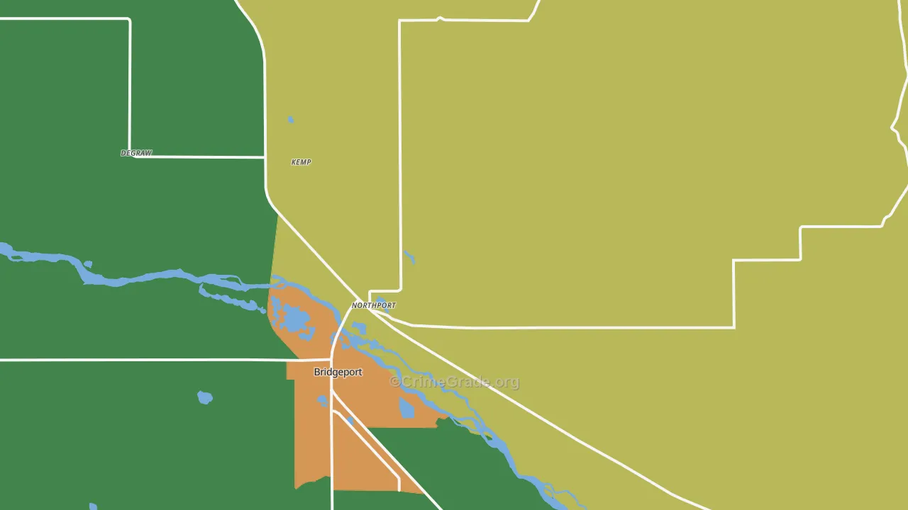 Northport, NE Map of Arson Rates
