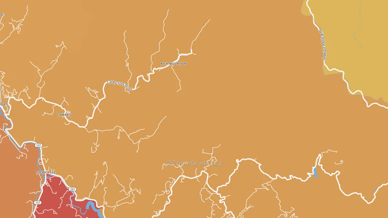 Norton, NC Map of Arson Rates