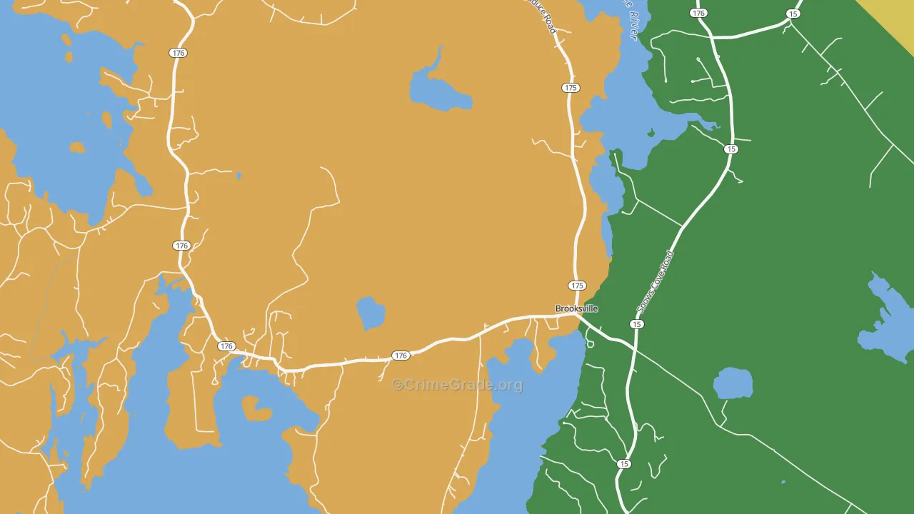 Norumbega, ME Map of Arson Rates