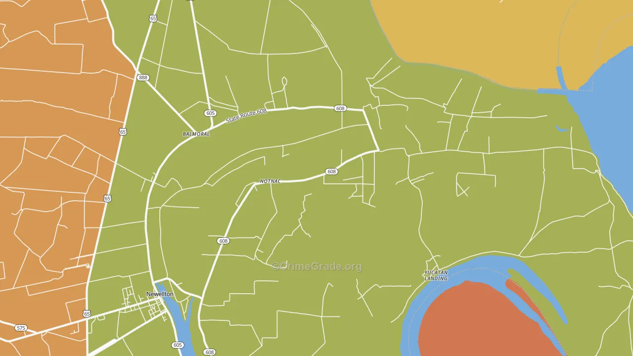 Notnac, LA Map of Arson Rates