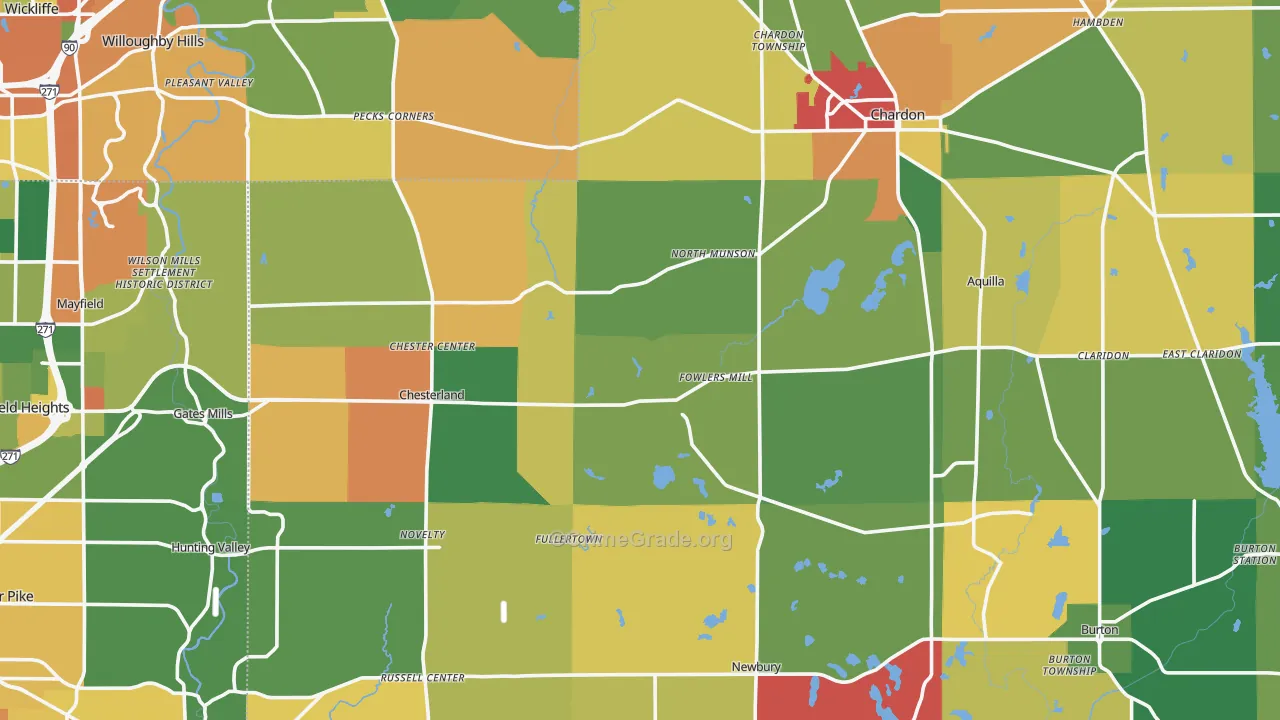 Novelty, OH Map of Arson Rates