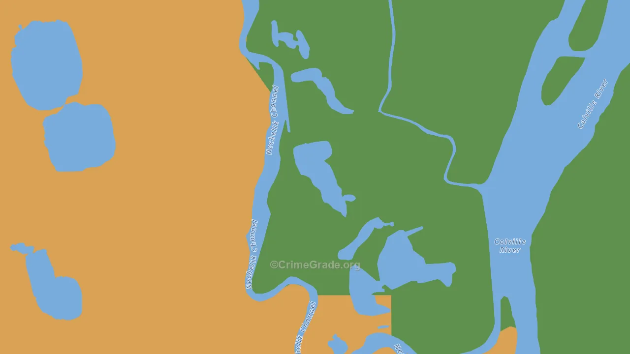 Nuiqsut, AK Map of Arson Rates