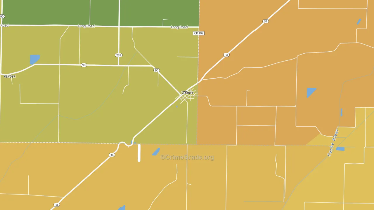 O'Kean, AR Map of Arson Rates